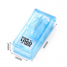 Portable Pill Box with Tablet Cutter